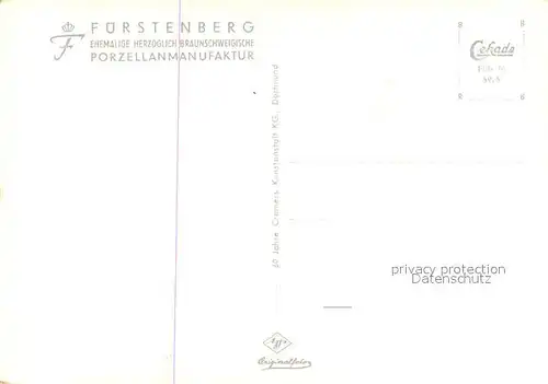 AK / Ansichtskarte Fuerstenberg_Weser Porzellanmanufaktur Fuerstenberg_Weser