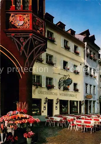 AK / Ansichtskarte Freiburg_Breisgau Hotel Oberkirchs Weinstuben Freiburg Breisgau