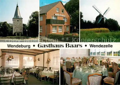 AK / Ansichtskarte Wendezelle Gasthaus Baars Restaurant Windmuehle Wendezelle