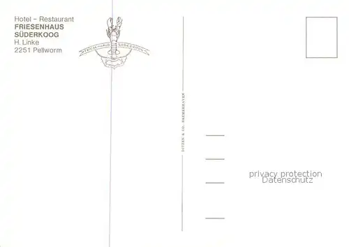 AK / Ansichtskarte Pellworm Hotel Restaurant Friesenhaus Suederkoog Gastraum Pellworm