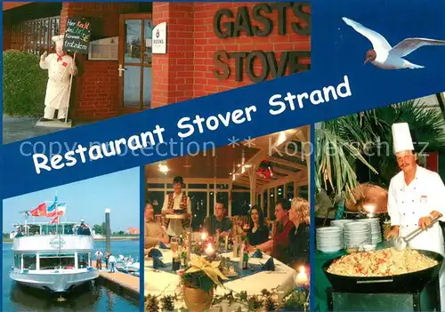 AK / Ansichtskarte Drage_Elbe Restaurant Stover Strand Koch Bootsanleger Drage_Elbe
