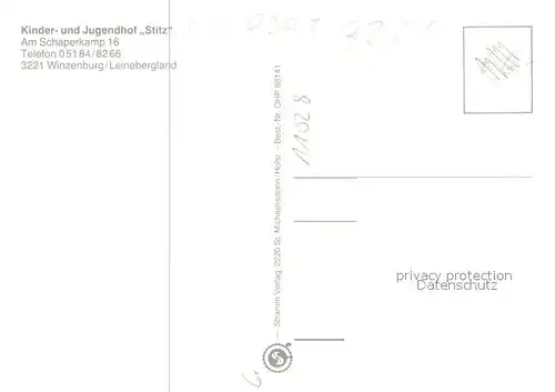 AK / Ansichtskarte Winzenburg Kinder  und Jugendhof Stitz Winzenburg