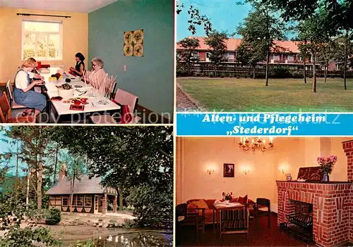 AK / Ansichtskarte Wrestedt Alten  und Pflegeheim Stederdorf Aufenthaltsraum Kaminzimmer Wrestedt