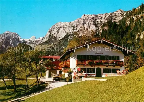 AK / Ansichtskarte Ramsau_Berchtesgaden Haus Antenbichl Gaestehaus Pension Alpen Ramsau Berchtesgaden