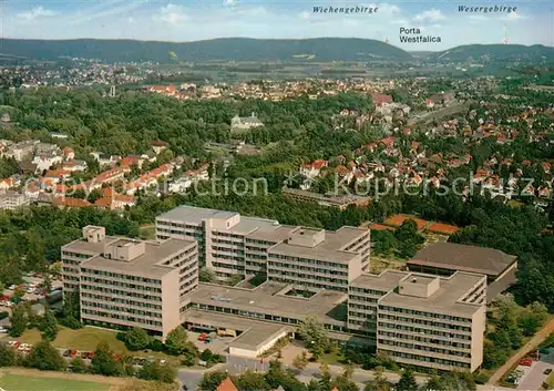 AK / Ansichtskarte Bad_Oeynhausen Maternus Klinik Atrium Cafe Fliegeraufnahme Bad_Oeynhausen
