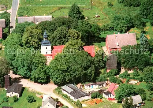 AK / Ansichtskarte Benz_Usedom St Petrikirche Fliegeraufnahme Benz Usedom