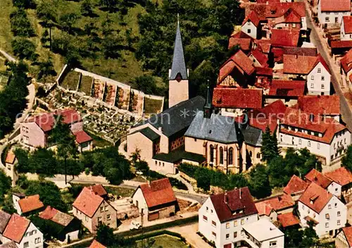 AK / Ansichtskarte Hessenthal_Spessart Fliegeraufnahme mit Wallfahrtskirche Hessenthal Spessart