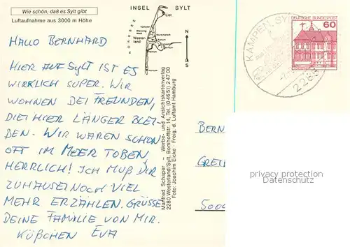 AK / Ansichtskarte Insel_Sylt Fliegeraufnahme Insel_Sylt