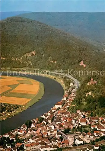 AK / Ansichtskarte Neckarsteinach Vierburgenstadt am Neckar Fliegeraufnahme Neckarsteinach