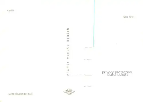 AK / Ansichtskarte Kyritz_Brandenburg Fliegeraufnahme Kyritz Brandenburg