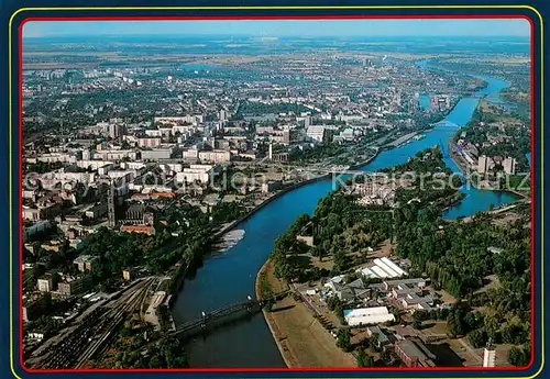 AK / Ansichtskarte Magdeburg_Elbe Fliegeraufnahme 