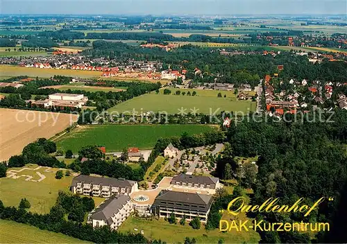 AK / Ansichtskarte Bad_Sassendorf DAK Kurzentrum Quellenhof Fliegeraufnahme Bad_Sassendorf