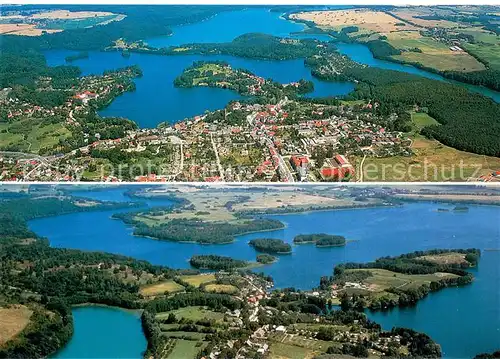 AK / Ansichtskarte Feldberg_Mecklenburg Fliegeraufnahmen mit Carwitz Feldberg_Mecklenburg