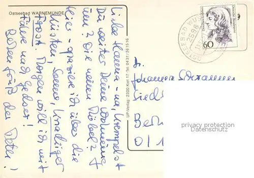 AK / Ansichtskarte Warnemuende_Ostseebad Fliegeraufnahme Warnemuende_Ostseebad