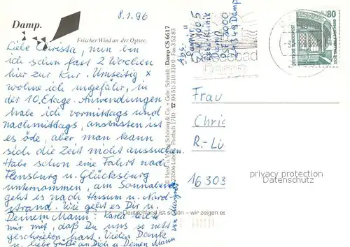 AK / Ansichtskarte Damp_Ostseebad Fliegeraufnahme Damp_Ostseebad