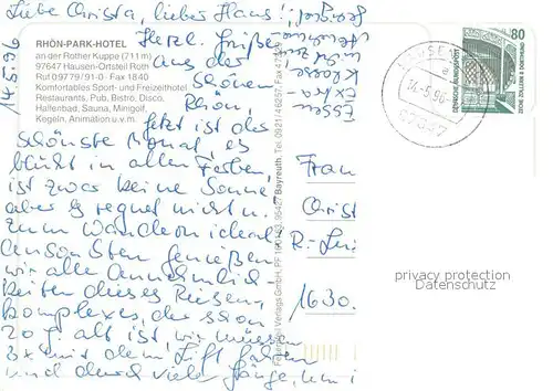 AK / Ansichtskarte Roth_Hausen_Rhoen Erlebnisparadies Rhoen Park Hotel Fliegeraufnahme Roth_Hausen_Rhoen