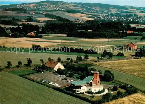 AK / Ansichtskarte Lohe_Bad_Oeynhausen Cafe Restaurant Windmuehle Fliegeraufnahme Lohe_Bad_Oeynhausen