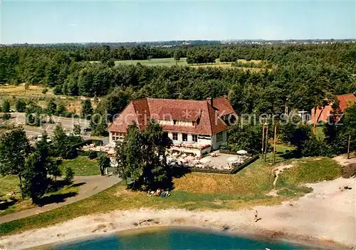 AK / Ansichtskarte Stuckenborstel Rasthaus Grundbergsee Fliegeraufnahme Stuckenborstel