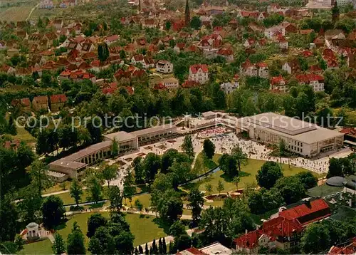 AK / Ansichtskarte Bad_Salzuflen Wandelhalle und Konzerthaus im Kurpark Fliegeraufnahme Bad_Salzuflen