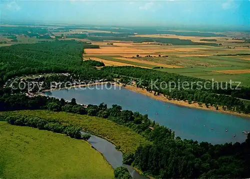 AK / Ansichtskarte Garbsen Autobahnraststaetten Camping Blauer See Fliegeraufnahme Garbsen