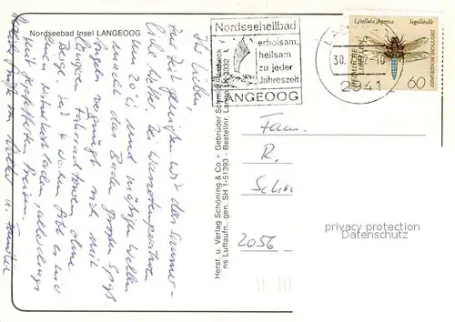 AK / Ansichtskarte Langeoog_Nordseebad Fliegeraufnahme Langeoog_Nordseebad