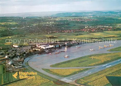 AK / Ansichtskarte Stuttgart Flughafen Fliegeraufnahme Stuttgart