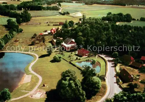 AK / Ansichtskarte Ventschau Hotel Pension Heil Naturpark Elbufer Fliegeraufnahme Ventschau