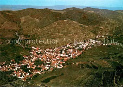 AK / Ansichtskarte Oberbergen_Vogtsburg Fliegeraufnahme mit Kaiserstuhl Oberbergen Vogtsburg