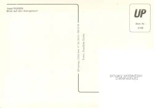 AK / Ansichtskarte Ruegen Fliegeraufnahme mit Koenigsstuhl Ruegen