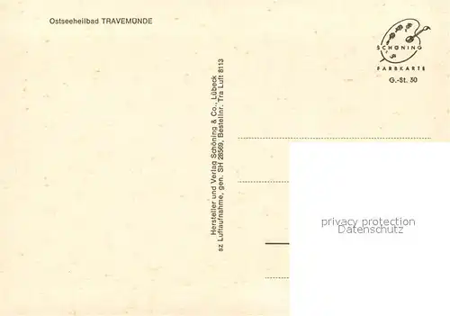 AK / Ansichtskarte Travemuende_Ostseebad Fliegeraufnahme Travemuende_Ostseebad