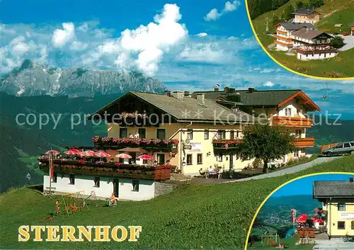 AK / Ansichtskarte Sankt_Johann_Pongau Alpengasthof und Appartmenthaus Sternhof Fliegeraufnahme Sankt_Johann_Pongau