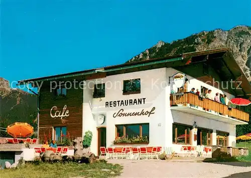 AK / Ansichtskarte Graen_Tirol Cafe Restaurant Sonnenhof Graen_Tirol