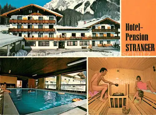 AK / Ansichtskarte Ramsau_Dachstein_Steiermark Hotel Pension Stranger Hallenbad Sauna Ramsau_Dachstein