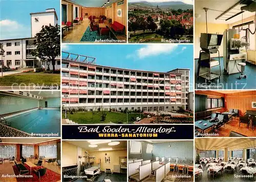AK / Ansichtskarte Bad_Sooden Allendorf Werra Sanatorium Stadtpanorama Bad_Sooden Allendorf