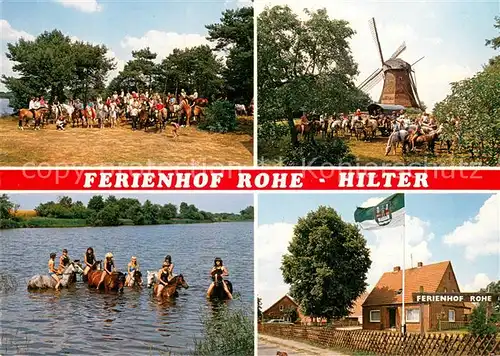 AK / Ansichtskarte Lathen Ferienhof Rohe Hilter Muehle Reitstall Lathen
