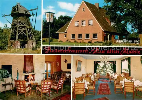 AK / Ansichtskarte Aselage Reiterrestaurant Zur alten Muehle Kaminzimmer Aselage