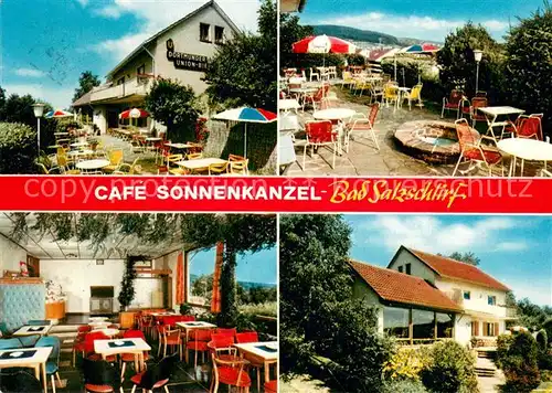 AK / Ansichtskarte Bad_Salzschlirf Cafe Sonnenkanzel Terrasse Bad_Salzschlirf