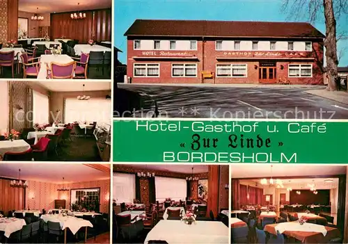 AK / Ansichtskarte Bordesholm Hotel Gasthof Cafe zur Linde Bordesholm