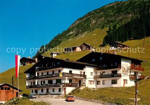 AK / Ansichtskarte Warth_Vorarlberg Gasthof Pension Tyrol Warth Vorarlberg