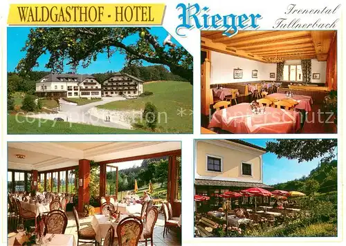 AK / Ansichtskarte Tullnerbach Waldgasthof Hotel Rieger Gastraeume Terrasse Tullnerbach