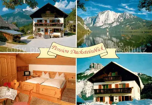 AK / Ansichtskarte Altaussee Pension Dachsteinblick Zimmer Seepartie Altaussee