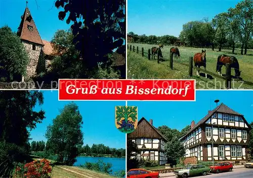 AK / Ansichtskarte Bissendorf_Osnabrueck Teilansichten Pferdekoppel Bissendorf Osnabrueck