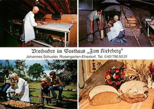 AK / Ansichtskarte Ehestorf_Harburg Brotbacken im Gasthaus Zum Kietzeberg Informationen Ehestorf_Harburg