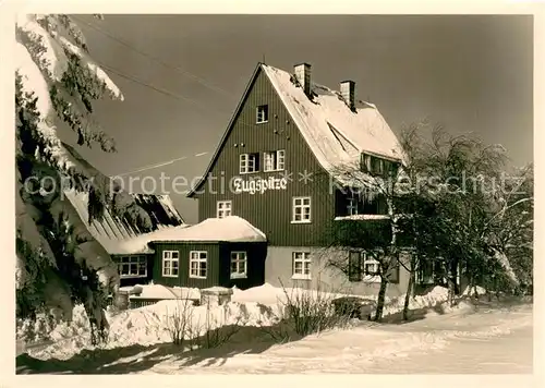 AK / Ansichtskarte Kipsdorf Fremdenhof Zugspitze Winter Schnee Kipsdorf
