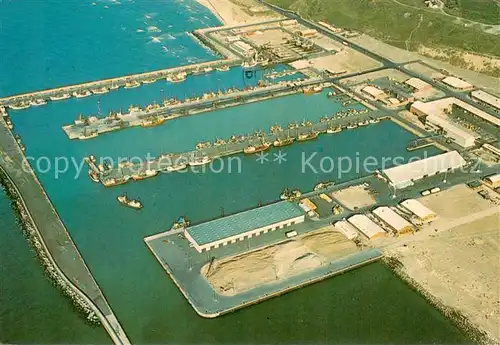 AK / Ansichtskarte Hanstholm Fliegeraufnahme Hafen Hanstholm