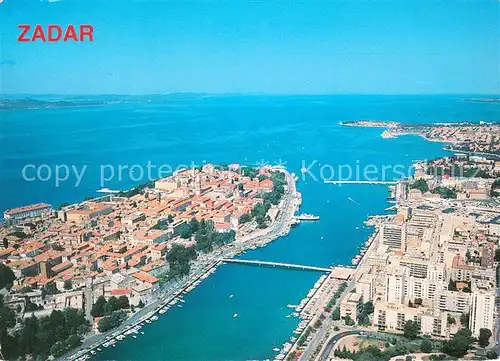 AK / Ansichtskarte Zadar_Zadra_Zara Fliegeraufnahme Panorama Zadar_Zadra_Zara