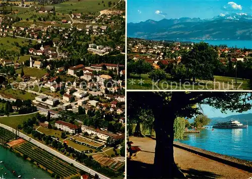 AK / Ansichtskarte Maennedorf Fliegeraufnahme Zuerichsee Maennedorf