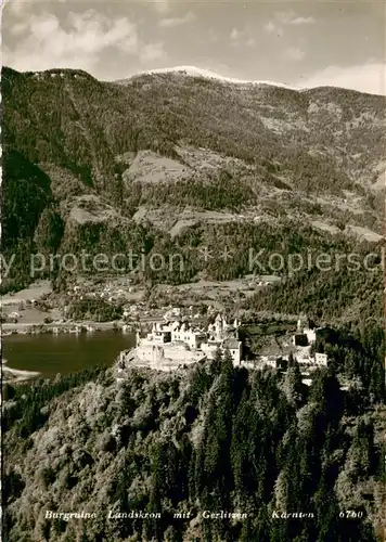 AK / Ansichtskarte Kaernten_Region Burgruine Landskron mit Gerlitzen 