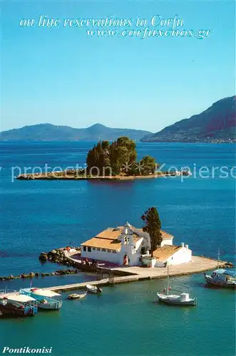 AK / Ansichtskarte Pontikonisi Teilansicht Insel Korfu Pontikonisi