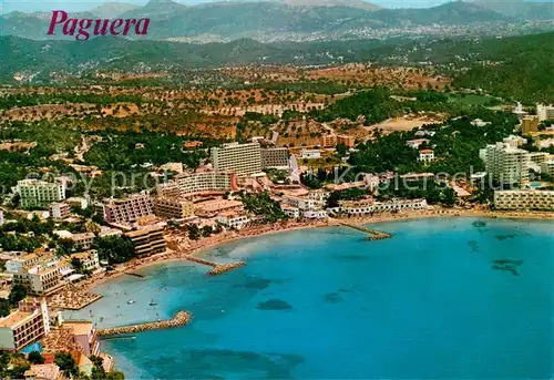 AK / Ansichtskarte Paguera_Mallorca_Islas_Baleares Fliegeraufnahme Straende Paguera_Mallorca